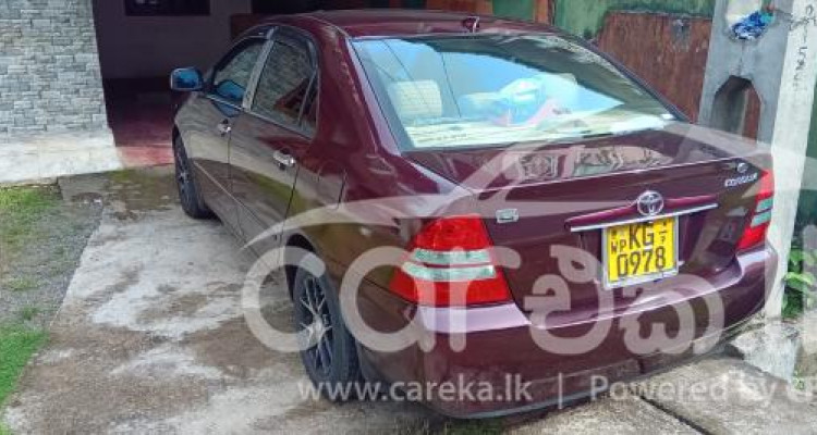 TOYOTA COROLLA 121 2002