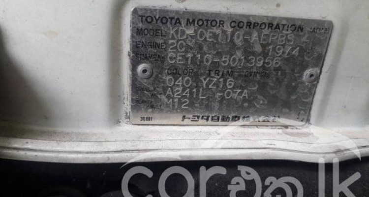 TOYOTA COROLLA 101 1997